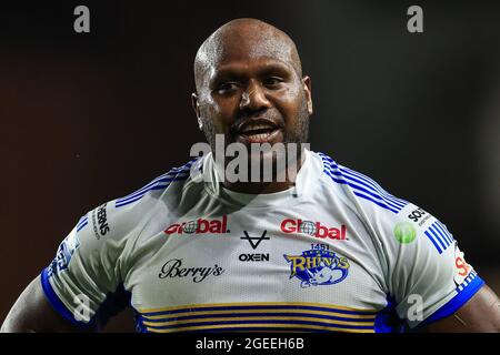 Robert Lui (6) de Leeds Rhinos in, le 8/19/2021. (Photo de Mark Cosgrove/News Images/Sipa USA) crédit: SIPA USA/Alay Live News Banque D'Images