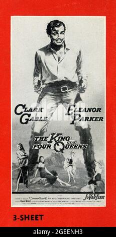 CLARK PIGNON ELEANOR PARKER JEAN WILLES BARBARA NICHOLS et Sara SHANE dans LE ROI ET QUATRE REINES 1956 réalisateur RAOUL WALSH scénario Richard Alan Simmons et Margaret Fitts musique Alex North Gabco Productions / Russ-Field Productions / United Artists Banque D'Images