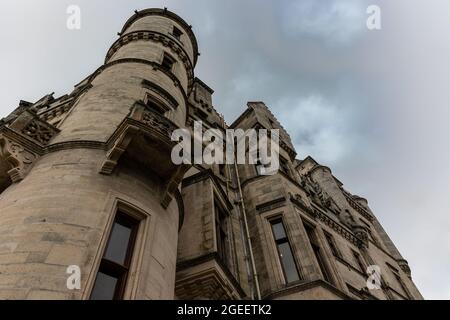 Dunrobin Castle est un château à Sutherland, dans la région des Highlands d'Écosse, et le siège de la famille du comte de Sutherland Banque D'Images