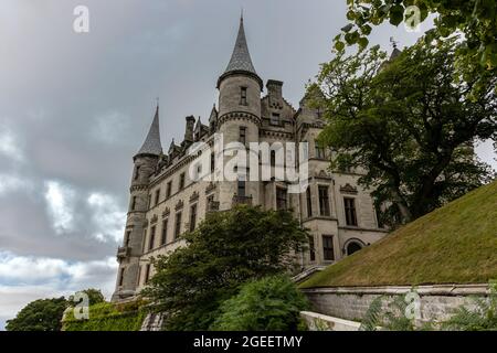 Dunrobin Castle est un château à Sutherland, dans la région des Highlands d'Écosse, et le siège de la famille du comte de Sutherland Banque D'Images