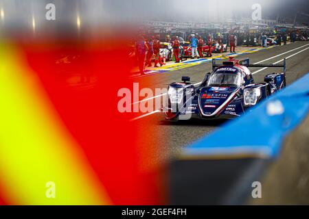32 Jamin Nico (fra), Aberdein Jonathan (zaf), Maldonado Manuel (vnl), United Autoports USA, Oreca 07 - Gibson, action pendant la pratique libre et les sessions de qualification de 24 heures du Mans 2021, 4ème tour du Championnat du monde d'endurance 2021 de la FIA, FIA WEC, sur le circuit de la Sarthe, Du 18 au 22 août 2021 au Mans, France - photo Xavi Bonilla / DPPI Banque D'Images