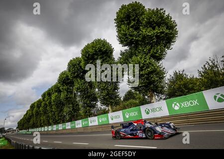 32 Jamin Nico (fra), Aberdein Jonathan (zaf), Maldonado Manuel (vnl), United Autoports USA, Oreca 07 - Gibson, action pendant la pratique libre et les sessions de qualification de 24 heures du Mans 2021, 4ème tour du Championnat du monde d'endurance 2021 de la FIA, FIA WEC, sur le circuit de la Sarthe, Du 18 au 22 août 2021 au Mans, France - photo François Flamand / DPPI Banque D'Images