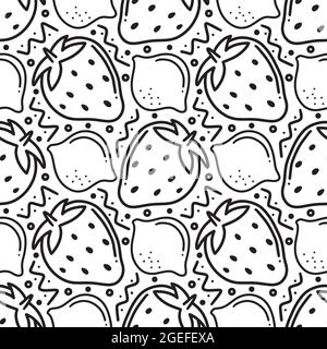 motifs sans couture des fruits d'été Illustration de Vecteur