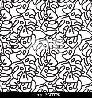 motif sans couture des feuilles d'été Illustration de Vecteur