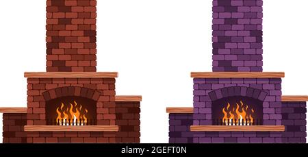Cheminée isolée. Illustration de Vecteur