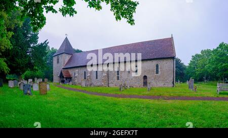 Thorney Island (Royaume-Uni) - 17 juin 2021 : Église Saint-Nicolas sur Thorney Island, West Sussex Banque D'Images
