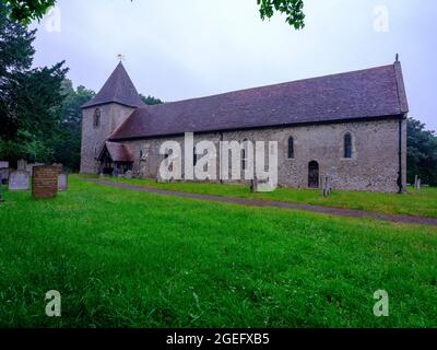 Thorney Island (Royaume-Uni) - 17 juin 2021 : Église Saint-Nicolas sur Thorney Island, West Sussex Banque D'Images