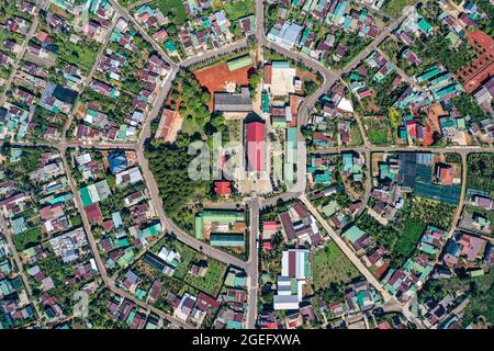 Carte de la ville de Nice Bao Loc dans la province de Lam Dong au sud du Vietnam Banque D'Images