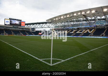 Philadelphie, États-Unis d'Amérique. 18 août 2021. Vue intérieure du stade avant le match de football de la Major League entre Philadelphie Union vs New York City FC au Suburu Park à Philadelphie crédit: SPP Sport Press photo. /Alamy Live News Banque D'Images