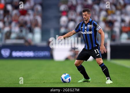 Remo Freuler d'Atalanta BC en action pendant le match amical d'avant-saison entre Juventus FC et Atalanta BC. Juventus FC remporte 3-1 victoires sur Atalanta BC. Banque D'Images