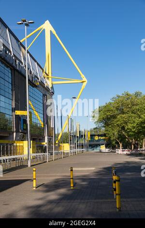 Signal stade Iduna Park à Dortmund, BVB, Allemagne Banque D'Images