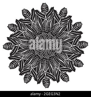 motif abstrait mandala d'élément avec motif de cercle décoratif arabesque luxueux ligne art modèle d'arrière-plan Illustration de Vecteur
