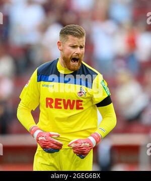 Jubilation goalwart Timo HORN (K) Soccer 1. Bundesliga, 1er jour de match, FC Cologne (K) - Hertha BSC Berlin (B) 3: 1, le 15 août 2021 à Koeln/Allemagne. #DFL les règlements interdisent toute utilisation de photographies comme séquences d'images et/ou quasi-vidéo # Â Banque D'Images