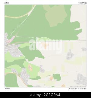 Jahn, Autriche, Salzbourg, N 47 52' 30'', E 12 40' 33'', carte, carte intemporelle publiée en 2021. Les voyageurs, les explorateurs et les aventuriers comme Florence Nightingale, David Livingstone, Ernest Shackleton, Lewis et Clark et Sherlock Holmes se sont appuyés sur des cartes pour planifier leurs voyages dans les coins les plus reculés du monde. Timeless Maps dresse la carte de la plupart des sites du monde, montrant ainsi la réalisation de grands rêves Banque D'Images