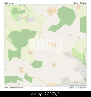 Sittenthal, district de Wels-Land, Autriche, haute-Autriche, N 48 9' 49'', E 13 49' 22'', carte, carte intemporelle publiée en 2021. Les voyageurs, les explorateurs et les aventuriers comme Florence Nightingale, David Livingstone, Ernest Shackleton, Lewis et Clark et Sherlock Holmes se sont appuyés sur des cartes pour planifier leurs voyages dans les coins les plus reculés du monde. Timeless Maps dresse la carte de la plupart des sites du monde, montrant ainsi la réalisation de grands rêves Banque D'Images