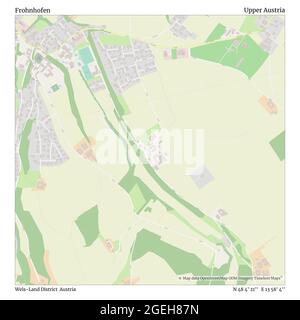 Frohnhofen, district de Wels-Land, Autriche, haute-Autriche, N 48 4' 21'', E 13 58' 4'', carte, carte intemporelle publiée en 2021. Les voyageurs, les explorateurs et les aventuriers comme Florence Nightingale, David Livingstone, Ernest Shackleton, Lewis et Clark et Sherlock Holmes se sont appuyés sur des cartes pour planifier leurs voyages dans les coins les plus reculés du monde. Timeless Maps dresse la carte de la plupart des sites du monde, montrant ainsi la réalisation de grands rêves Banque D'Images