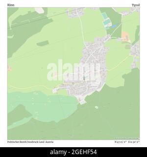 Rinn, Politischer Bezirk Innsbruck Land, Autriche, Tyrol, N 47 15' 0'', E 11 30' 0'', carte, carte intemporelle publiée en 2021. Les voyageurs, les explorateurs et les aventuriers comme Florence Nightingale, David Livingstone, Ernest Shackleton, Lewis et Clark et Sherlock Holmes se sont appuyés sur des cartes pour planifier leurs voyages dans les coins les plus reculés du monde. Timeless Maps dresse la carte de la plupart des sites du monde, montrant ainsi la réalisation de grands rêves Banque D'Images