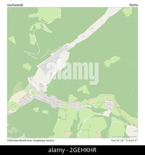 Gschwendt, Politischer Bezirk Graz-Umgebung, Autriche, Styrie, N 47 16' 59'', E 15 22' 0'', carte, carte intemporelle publiée en 2021. Les voyageurs, les explorateurs et les aventuriers comme Florence Nightingale, David Livingstone, Ernest Shackleton, Lewis et Clark et Sherlock Holmes se sont appuyés sur des cartes pour planifier leurs voyages dans les coins les plus reculés du monde. Timeless Maps dresse la carte de la plupart des sites du monde, montrant ainsi la réalisation de grands rêves Banque D'Images