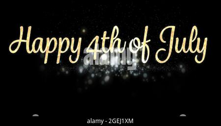 Le 4 juillet, nous vous souhaitons la bienvenue au 4k Banque D'Images