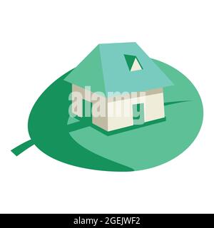 Illustration verte du logo Home Illustration de Vecteur