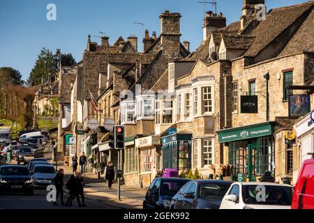 Royaume-Uni, Angleterre, Oxfordshire, Burford, High Street, magasins Banque D'Images