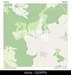 Sicking, Basse-Bavière, Allemagne, Bavière, N 48 49' 30'', E 13 2' 40'', carte, Timeless carte publiée en 2021. Les voyageurs, les explorateurs et les aventuriers comme Florence Nightingale, David Livingstone, Ernest Shackleton, Lewis et Clark et Sherlock Holmes se sont appuyés sur des cartes pour planifier leurs voyages dans les coins les plus reculés du monde. Timeless Maps dresse la carte de la plupart des sites du monde, montrant ainsi la réalisation de grands rêves Banque D'Images