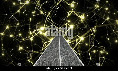 Faire le passage du monde de la science et de l'ingénierie de la technologie Banque D'Images