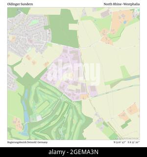 Oldinger Sunnn, Regierungsbezirk Detmold, Allemagne, Rhénanie-du-Nord-Westphalie, N 52 6' 47'', E 8 33' 20'', carte, carte intemporelle publiée en 2021. Les voyageurs, les explorateurs et les aventuriers comme Florence Nightingale, David Livingstone, Ernest Shackleton, Lewis et Clark et Sherlock Holmes se sont appuyés sur des cartes pour planifier leurs voyages dans les coins les plus reculés du monde. Timeless Maps dresse la carte de la plupart des sites du monde, montrant ainsi la réalisation de grands rêves Banque D'Images