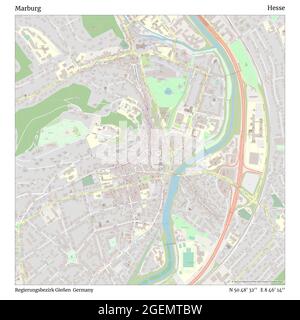 Marburg, Regierungsbezirk Gießen, Allemagne, Hesse, N 50 48' 32'', E 8 46' 14'', carte, Timeless carte publiée en 2021. Les voyageurs, les explorateurs et les aventuriers comme Florence Nightingale, David Livingstone, Ernest Shackleton, Lewis et Clark et Sherlock Holmes se sont appuyés sur des cartes pour planifier leurs voyages dans les coins les plus reculés du monde. Timeless Maps dresse la carte de la plupart des sites du monde, montrant ainsi la réalisation de grands rêves Banque D'Images