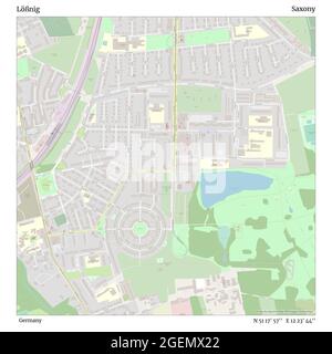 Lößnig, Allemagne, Saxe, N 51 17' 57'', E 12 23' 44'', carte, carte intemporelle publiée en 2021. Les voyageurs, les explorateurs et les aventuriers comme Florence Nightingale, David Livingstone, Ernest Shackleton, Lewis et Clark et Sherlock Holmes se sont appuyés sur des cartes pour planifier leurs voyages dans les coins les plus reculés du monde. Timeless Maps dresse la carte de la plupart des sites du monde, montrant ainsi la réalisation de grands rêves Banque D'Images