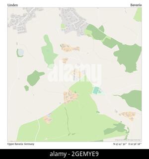 Linden, haute-Bavière, Allemagne, Bavière, N 47 41' 30'', E 10 56' 18'', carte, Timeless carte publiée en 2021. Les voyageurs, les explorateurs et les aventuriers comme Florence Nightingale, David Livingstone, Ernest Shackleton, Lewis et Clark et Sherlock Holmes se sont appuyés sur des cartes pour planifier leurs voyages dans les coins les plus reculés du monde. Timeless Maps dresse la carte de la plupart des sites du monde, montrant ainsi la réalisation de grands rêves Banque D'Images