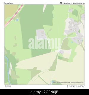 Lenschow, Allemagne, Mecklembourg-Poméranie-Occidentale, N 53 47' 59'', E 10 46' 59'', carte, Timeless carte publiée en 2021. Les voyageurs, les explorateurs et les aventuriers comme Florence Nightingale, David Livingstone, Ernest Shackleton, Lewis et Clark et Sherlock Holmes se sont appuyés sur des cartes pour planifier leurs voyages dans les coins les plus reculés du monde. Timeless Maps dresse la carte de la plupart des sites du monde, montrant ainsi la réalisation de grands rêves Banque D'Images