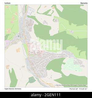 Leiten, haute-Bavière, Allemagne, Bavière, N 47 45' 49'', E 11 49' 55'', carte, carte intemporelle publiée en 2021. Les voyageurs, les explorateurs et les aventuriers comme Florence Nightingale, David Livingstone, Ernest Shackleton, Lewis et Clark et Sherlock Holmes se sont appuyés sur des cartes pour planifier leurs voyages dans les coins les plus reculés du monde. Timeless Maps dresse la carte de la plupart des sites du monde, montrant ainsi la réalisation de grands rêves Banque D'Images