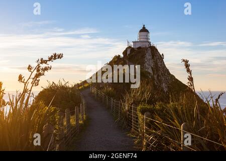 Phare de Nugget point, Catlins Banque D'Images