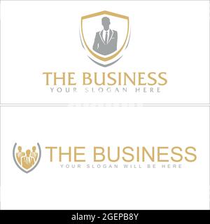 Design du logo du groupe Business Consulting leader Illustration de Vecteur