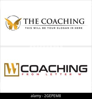 Design du logo Business Consulting Coaching Company Development Illustration de Vecteur