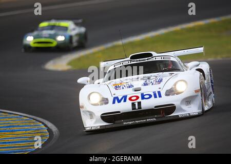 Le Mans, France. 21 août 2021. 26 Collard Emmanuel (fra), Porsche 911 GT1, action pendant l'Endurance Racing Legends 2021 sur le circuit des 24 heures du Mans, du 18 au 21 août 2021 au Mans, France - photo Joao Filipe / DPPI crédit: Independent photo Agency/Alay Live News Banque D'Images