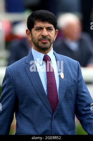 Entraîneur Saeed bin Suroor pendant le Sky Bet Ebor jour de l'Bienvenue au Yorkshire Ebor Festival 2021 à l'hippodrome de York. Date de la photo: Samedi 21 août 2021. Voir PA Story RACING York. Le crédit photo devrait être le suivant : Nigel French/PA Wire. RESTRICTIONS : l'utilisation est soumise à des restrictions. Utilisation éditoriale uniquement, aucune utilisation commerciale sans le consentement préalable du détenteur des droits. Banque D'Images