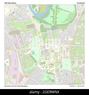 Old Aberdeen, Aberdeen City, Royaume-Uni, Écosse, N 57 10' 1'', W 2 6' 18'', carte, Timeless carte publiée en 2021. Les voyageurs, les explorateurs et les aventuriers comme Florence Nightingale, David Livingstone, Ernest Shackleton, Lewis et Clark et Sherlock Holmes se sont appuyés sur des cartes pour planifier leurs voyages dans les coins les plus reculés du monde. Timeless Maps dresse la carte de la plupart des sites du monde, montrant ainsi la réalisation de grands rêves Banque D'Images