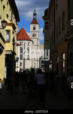 Regensburg, Altstadt, Mittelalterstadt oder Innenstadt in der Oberpfalz, Bayern, Allemagne Banque D'Images