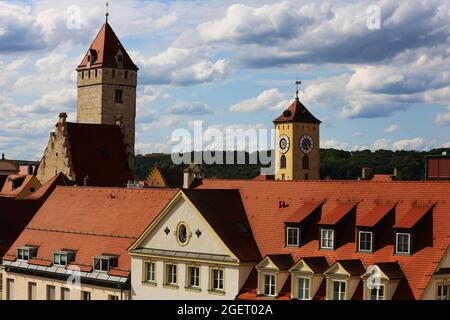 Regensburg, Altstadt, Mittelalterstadt oder Innenstadt in der Oberpfalz, Bayern, Allemagne Banque D'Images