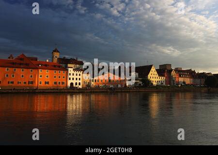 Regensburg, Altstadt, Mittelalterstadt oder Innenstadt in der Oberpfalz, Bayern, Allemagne Banque D'Images