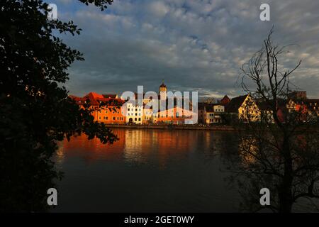 Regensburg, Altstadt, Mittelalterstadt oder Innenstadt in der Oberpfalz, Bayern, Allemagne Banque D'Images