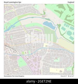 Royal Leamington Spa, Warwickshire, Royaume-Uni, Angleterre, N 52 17' 6'', W 1 31' 12'', carte, carte intemporelle publiée en 2021. Les voyageurs, les explorateurs et les aventuriers comme Florence Nightingale, David Livingstone, Ernest Shackleton, Lewis et Clark et Sherlock Holmes se sont appuyés sur des cartes pour planifier leurs voyages dans les coins les plus reculés du monde. Timeless Maps dresse la carte de la plupart des sites du monde, montrant ainsi la réalisation de grands rêves Banque D'Images