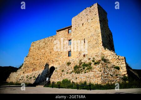 Vue sur l'ancienne Rocca Aldobrendesca dans Suvereto Toscane Italie Banque D'Images