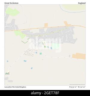 Great Eccleston, Lancashire, Royaume-Uni, Angleterre, N 53 51' 11'', W 2 52' 12'', carte, Timeless carte publiée en 2021. Les voyageurs, les explorateurs et les aventuriers comme Florence Nightingale, David Livingstone, Ernest Shackleton, Lewis et Clark et Sherlock Holmes se sont appuyés sur des cartes pour planifier leurs voyages dans les coins les plus reculés du monde. Timeless Maps dresse la carte de la plupart des sites du monde, montrant ainsi la réalisation de grands rêves Banque D'Images