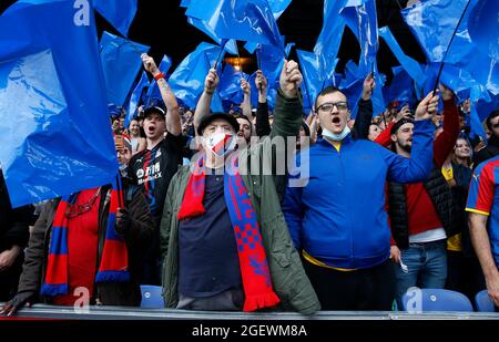 Londres, Angleterre, 21 août 2021. Fans lors du match de la Premier League à Selhurst Park, Londres. Le crédit photo devrait se lire: David Klein / Sportimage Banque D'Images