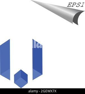 Logo abstrait Drop Water et Leaf Green Fresh Illustration de Vecteur