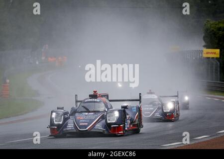 32 Jamin Nico (fra), Aberdein Jonathan (zaf), Maldonado Manuel (vnl), United Autoports USA, Oreca 07 - Gibson, action pendant les 24 heures du Mans 2021, 4e tour du Championnat du monde d'endurance 2021 de la FIA, FIA WEC, sur le circuit de la Sarthe, du 21 au 22 août, 2021 au Mans, France - photo François Flamand / DPPI Banque D'Images