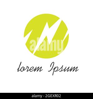 logo flash avec le jaune, le design peut être utilisé pour votre logo de marque ou etc Illustration de Vecteur